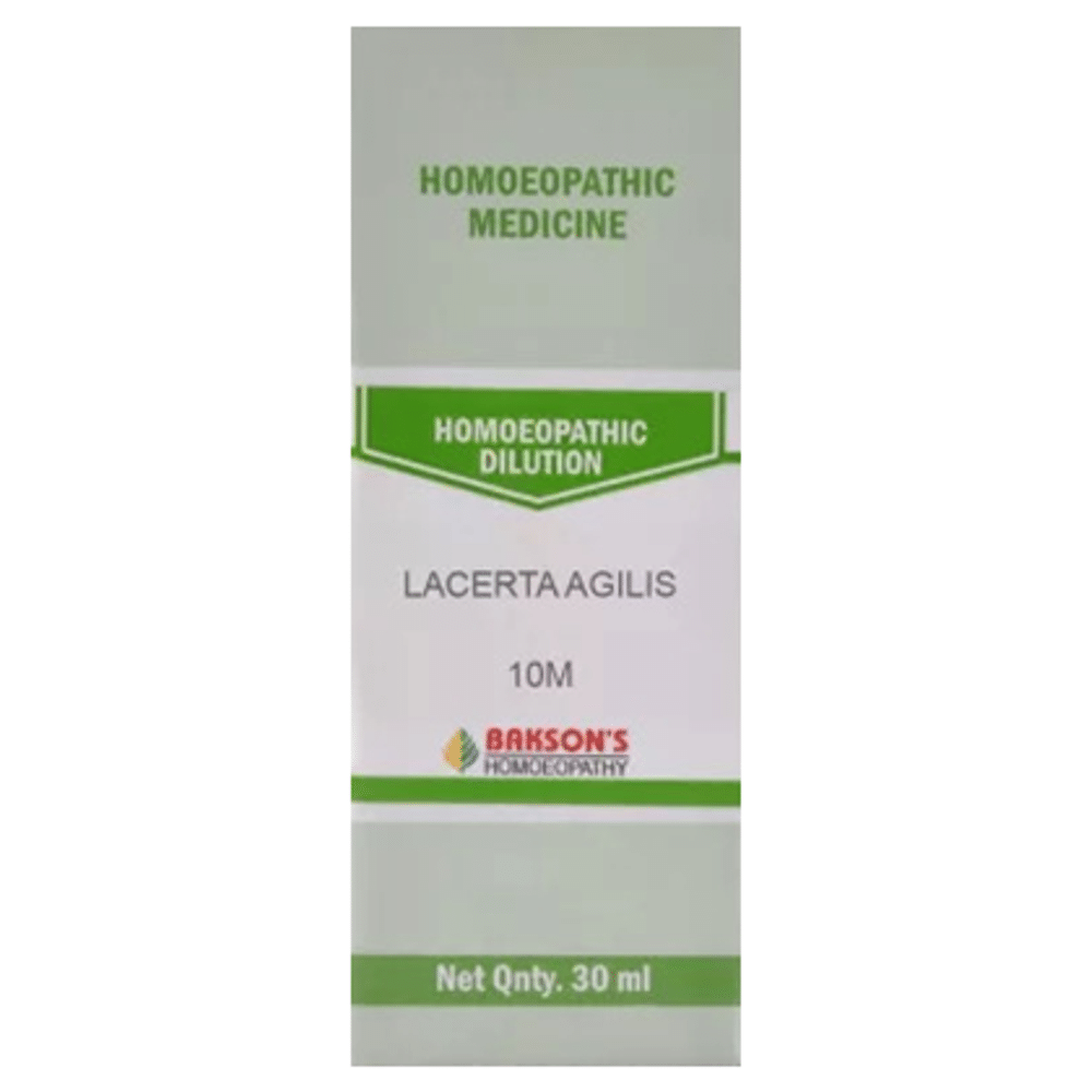 Bakson's Homeopathy Lacerta Agilis Dilution 10M Bakson's Homeopathy Lacerta Agilis Dilution 10M