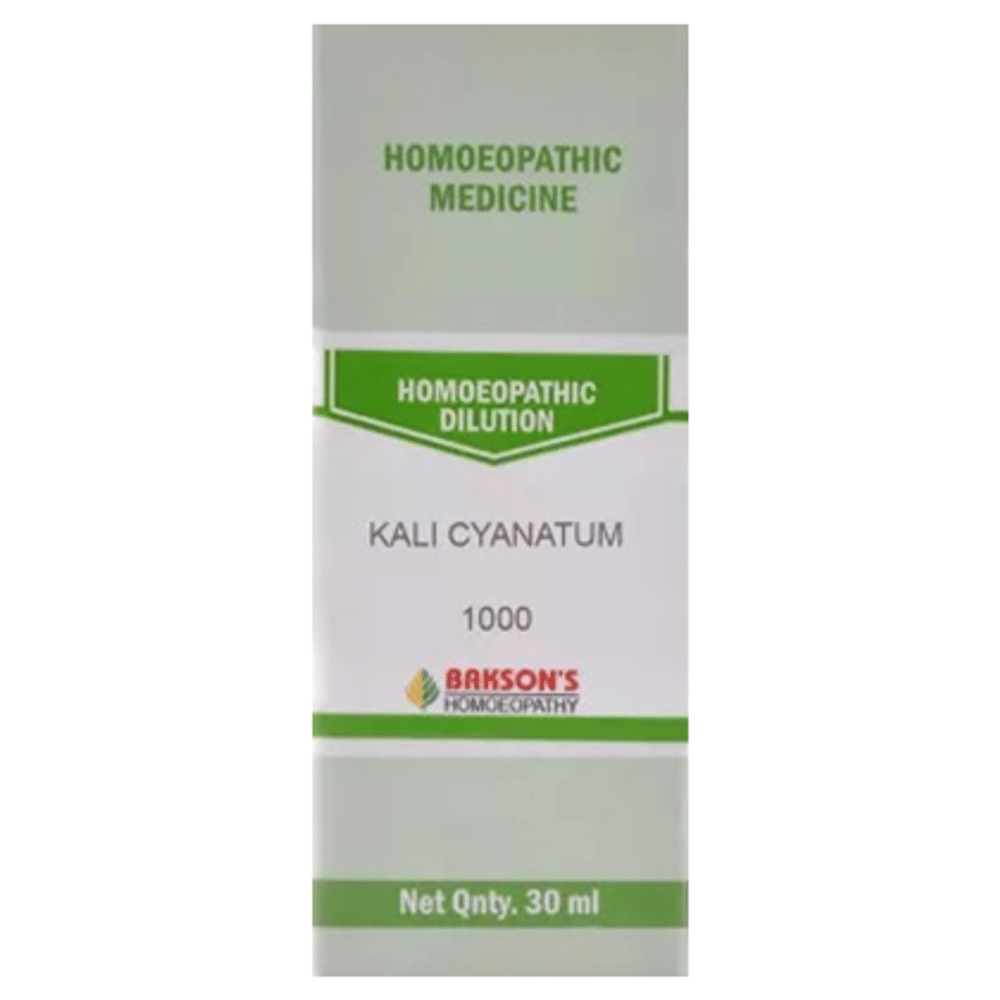 Bakson's Homeopathy Kali Cyanatum Dilution 1000 CH Bakson's Homeopathy Kali Cyanatum Dilution 1000 CH