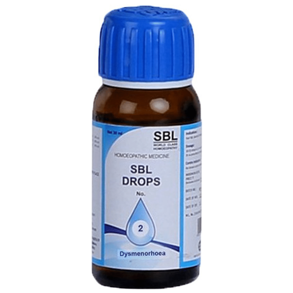 SBL Drops No. 2 (For Dysmenorrhoea) SBL Drops No. 2 (For Dysmenorrhoea)