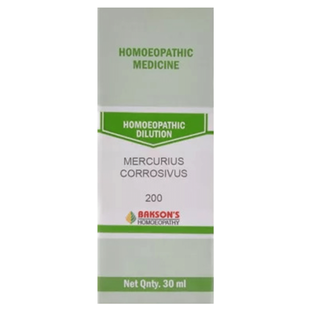 Bakson's Homeopathy Mercurius Corrosivus Dilution 200