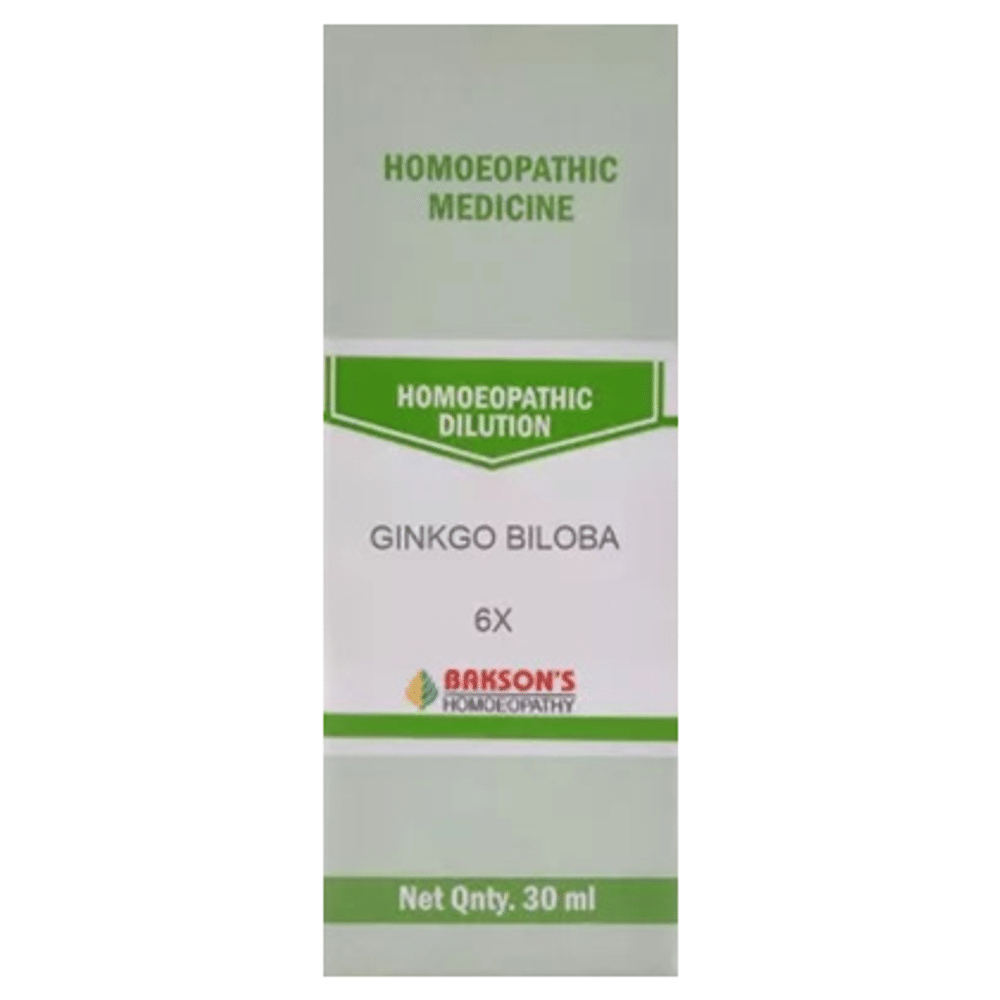 Bakson's Homeopathy Ginkgo Biloba Dilution 6X