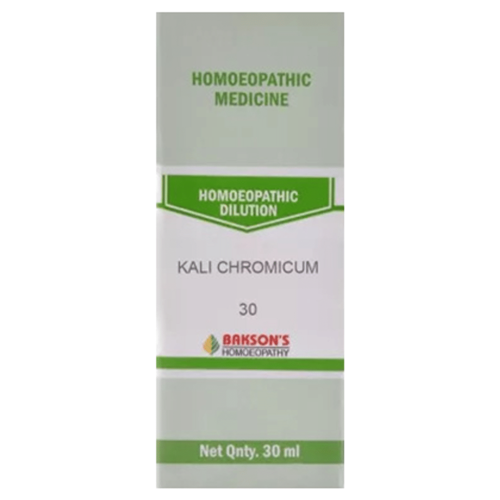 Bakson's Homeopathy Kali Chromicum Dilution 30 Bakson's Homeopathy Kali Chromicum Dilution 30