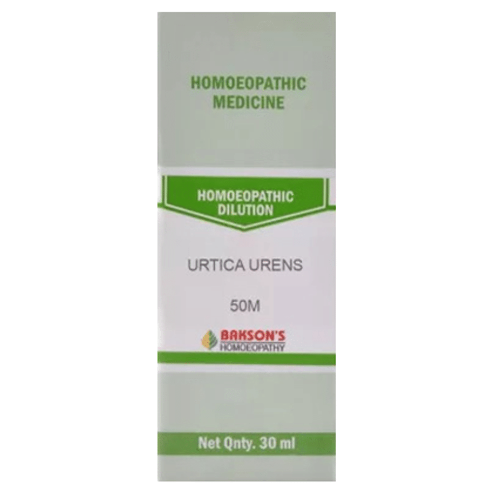Bakson's Homeopathy Urtica Urens Dilution 50M Bakson's Homeopathy Urtica Urens Dilution 50M