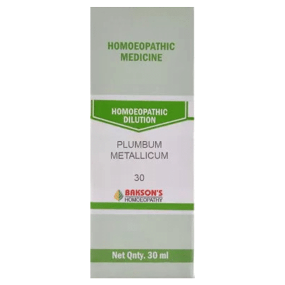 Bakson's Homeopathy Plumbum Metallicum Dilution 30 Bakson's Homeopathy Plumbum Metallicum Dilution 30