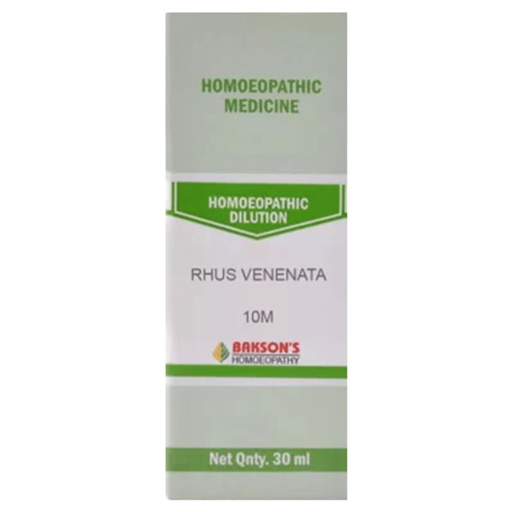 Bakson's Homeopathy Rhus Venenata Dilution 10M Bakson's Homeopathy Rhus Venenata Dilution 10M