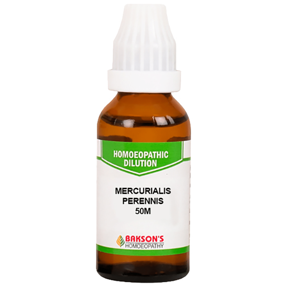 Bakson's Homeopathy Mercurialis Perennis Dilution 50M Bakson's Homeopathy Mercurialis Perennis Dilution 50M