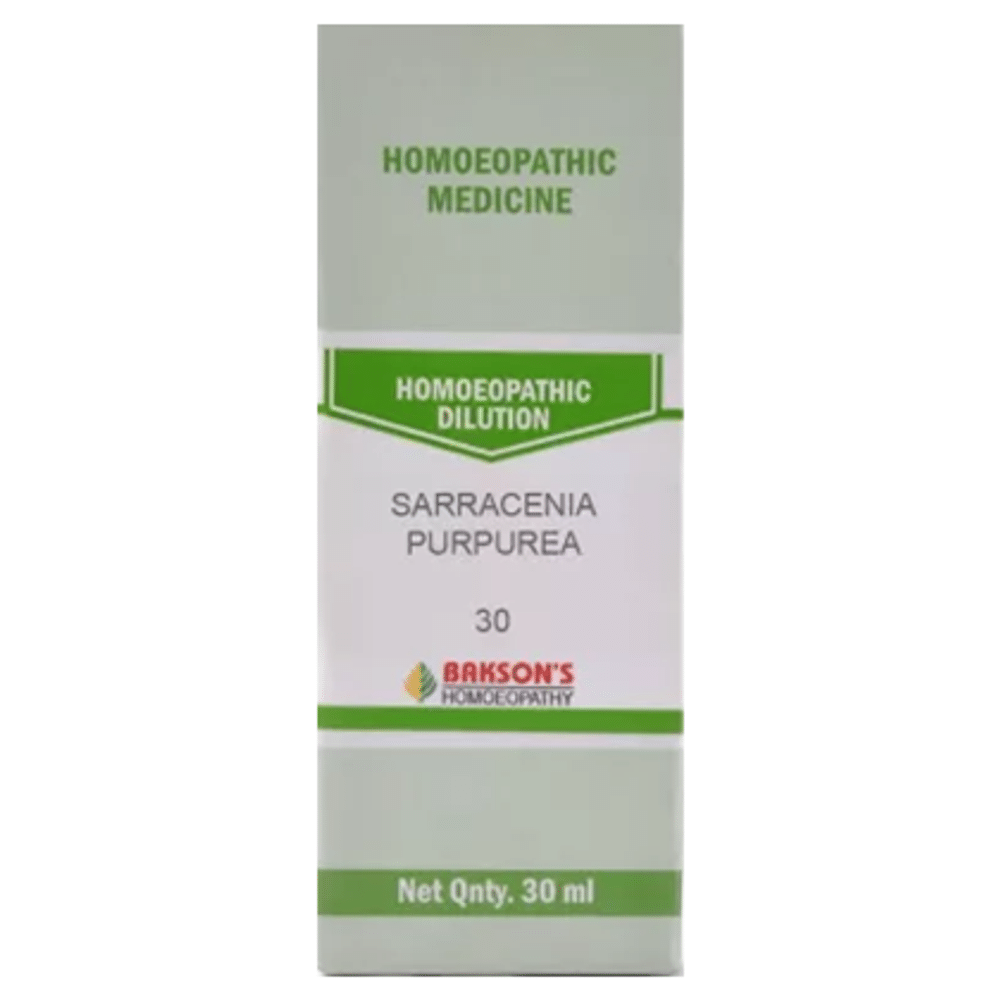 Bakson's Homeopathy Sarracenia Purpurea Dilution 30 Bakson's Homeopathy Sarracenia Purpurea Dilution 30