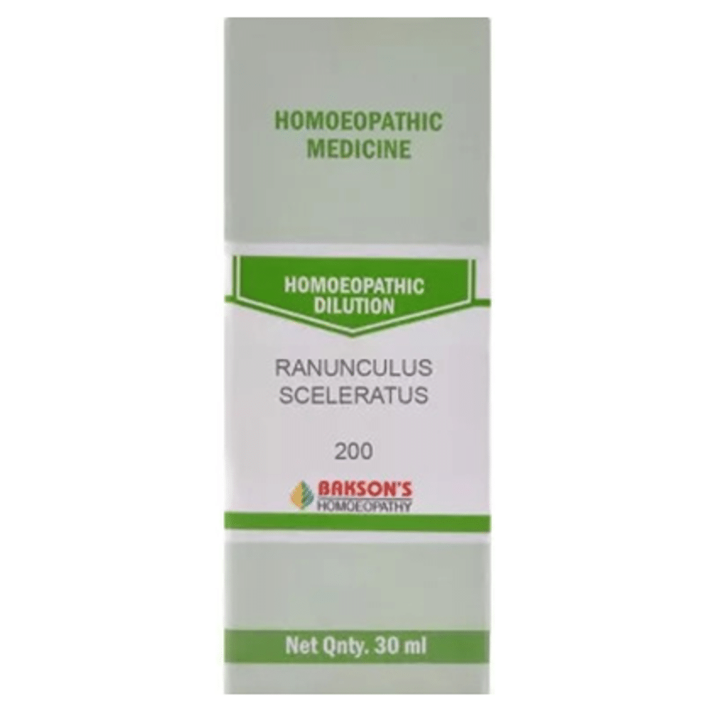 Bakson's Homeopathy Ranunculus Sceleratus Dilution 200 Bakson's Homeopathy Ranunculus Sceleratus Dilution 200