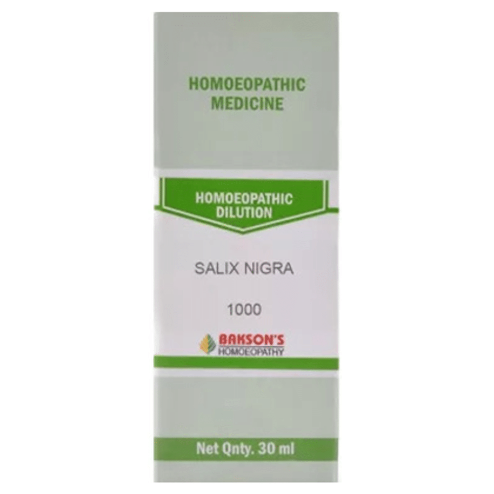 Bakson's Homeopathy Salix Nigra Dilution 1000 CH Bakson's Homeopathy Salix Nigra Dilution 1000 CH