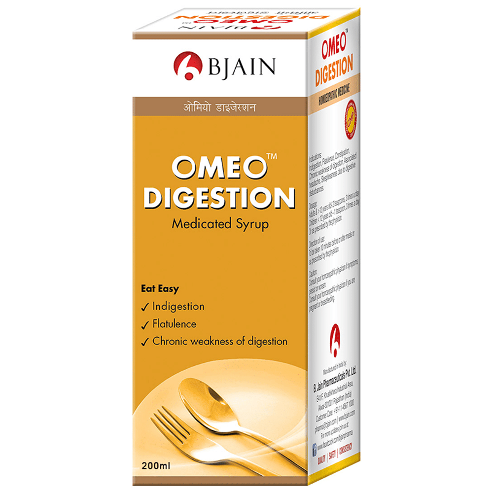 Bjain Omeo Digestion Medicated Syrup Bjain Omeo Digestion Medicated Syrup