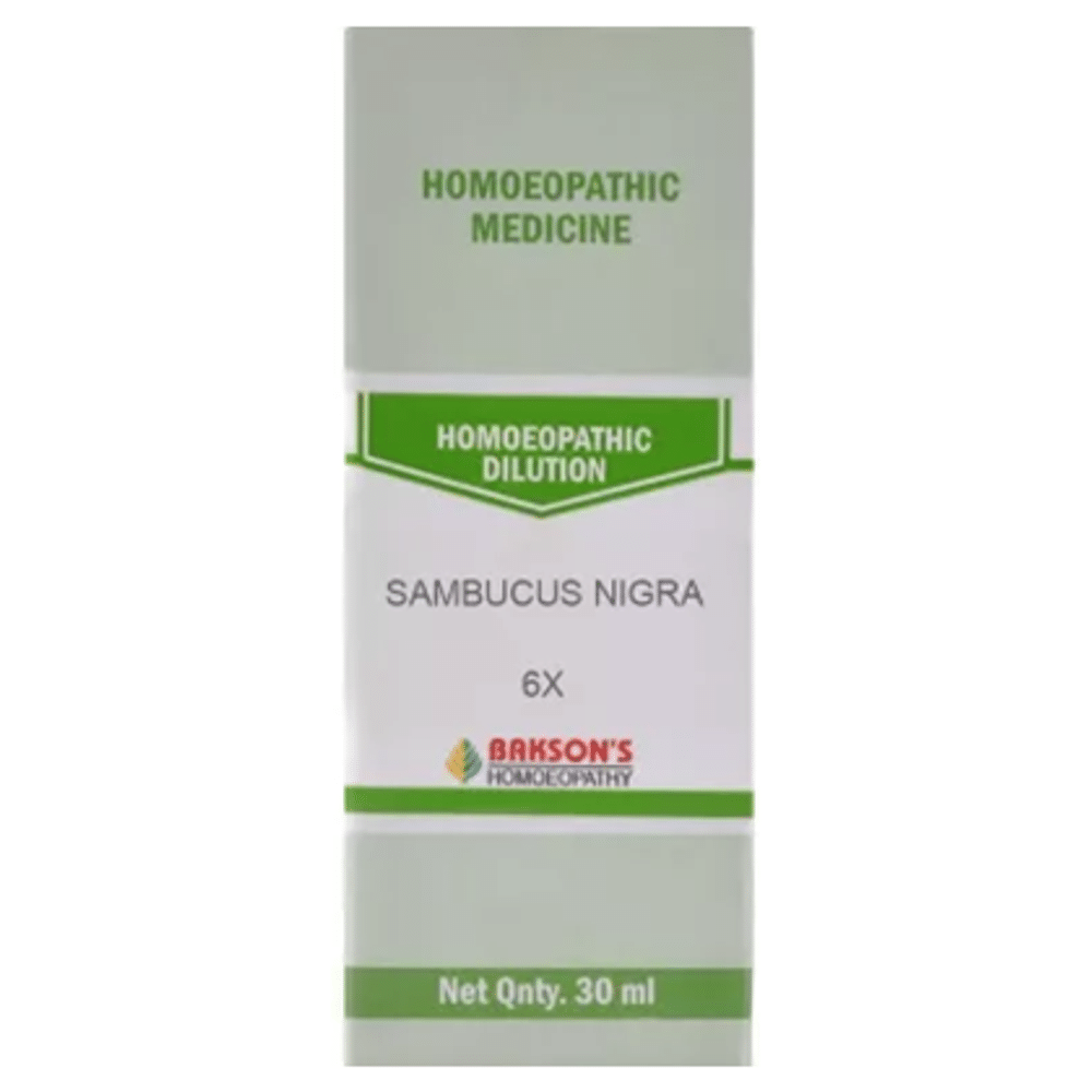 Bakson's Homeopathy Sambucus Nigra Dilution 6X Bakson's Homeopathy Sambucus Nigra Dilution 6X