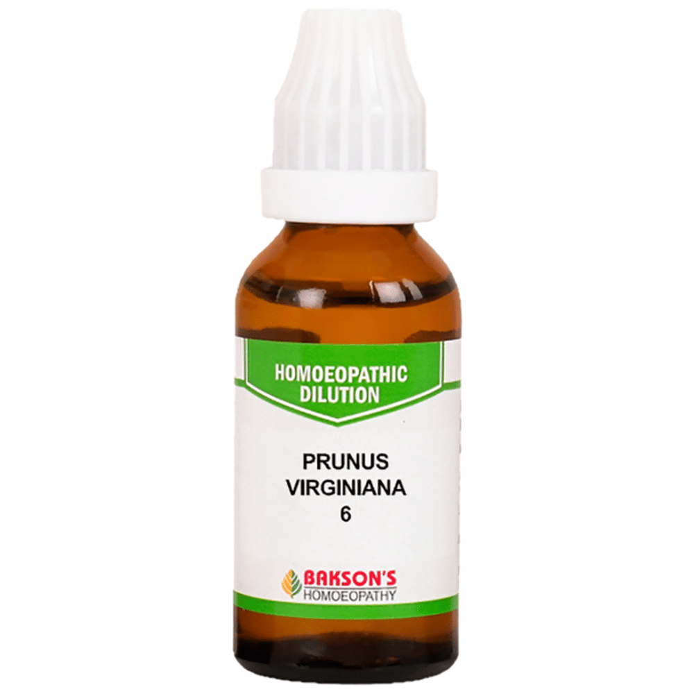 Bakson's Homeopathy Prunus Virginiana Dilution 6 Bakson's Homeopathy Prunus Virginiana Dilution 6
