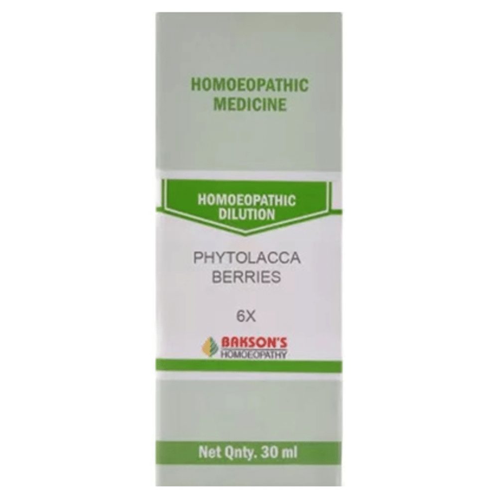Bakson's Homeopathy Phytolacca Berries Dilution 6X Bakson's Homeopathy Phytolacca Berries Dilution 6X