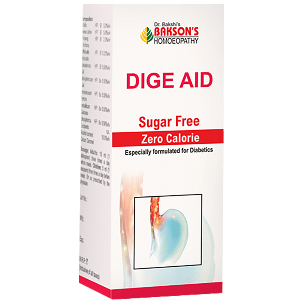 Bakson's Homeopathy Dige Aid Syrup Sugar Free Bakson's Homeopathy Dige Aid Syrup Sugar Free