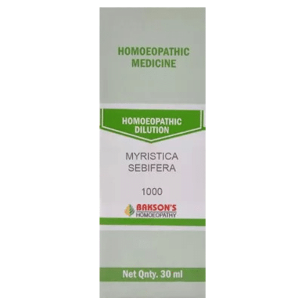 Bakson's Homeopathy Myristica Sebifera Dilution 1000 CH