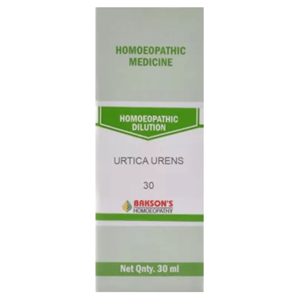 Bakson's Homeopathy Urtica Urens Dilution 30 Bakson's Homeopathy Urtica Urens Dilution 30