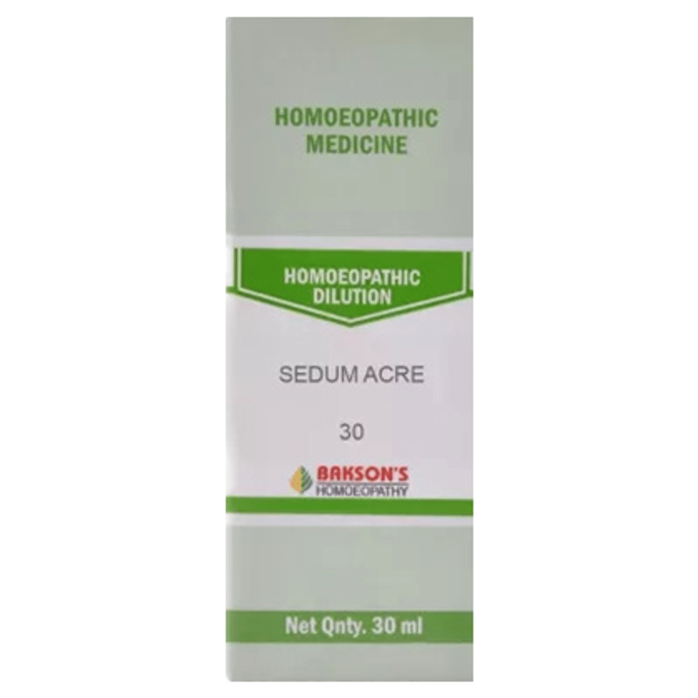 Bakson's Homeopathy Sedum Acre Dilution 30 Bakson's Homeopathy Sedum Acre Dilution 30