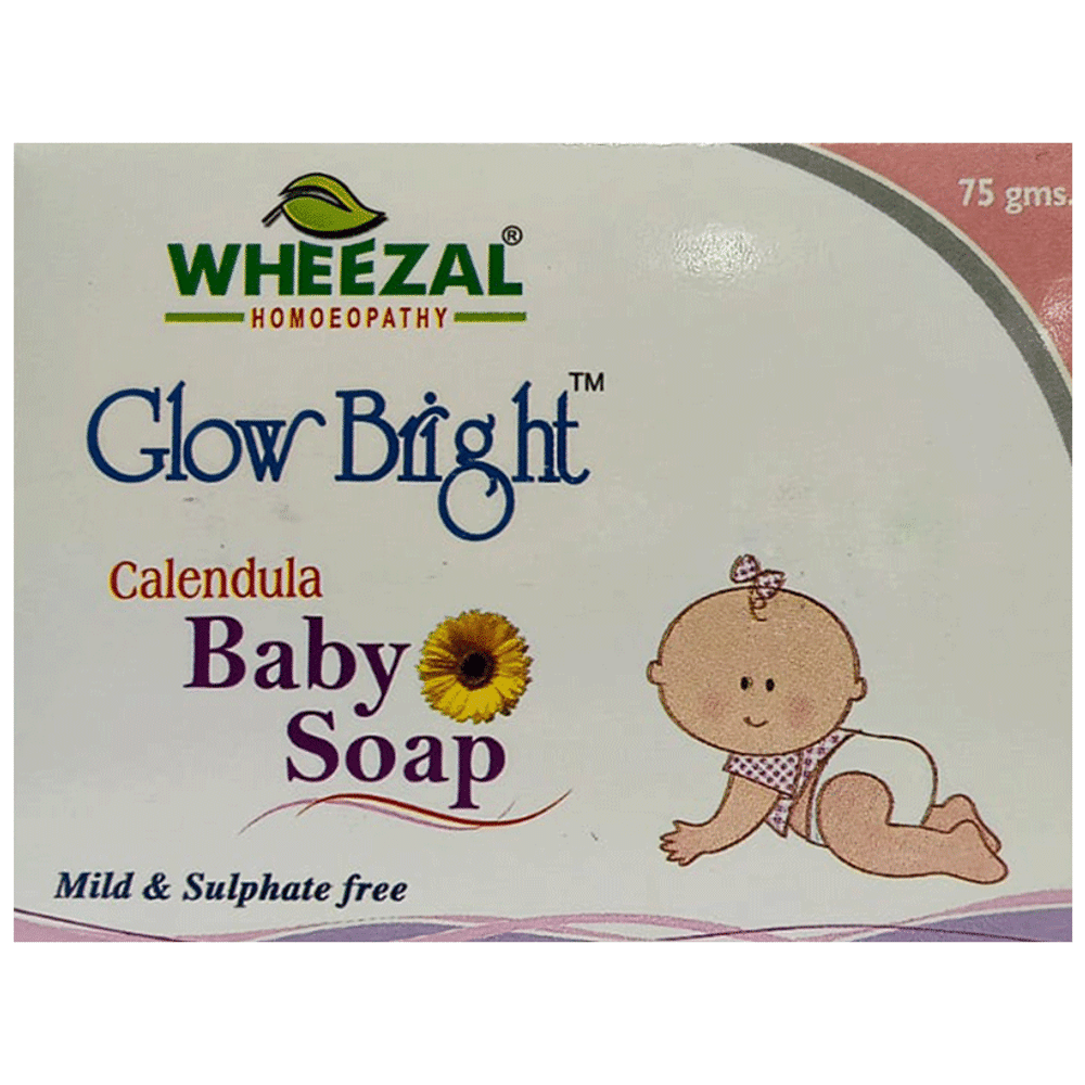Wheezal Glow Bright Calendula Baby Soap Mild & Sulphate Free Wheezal Glow Bright Calendula Baby Soap Mild & Sulphate Free