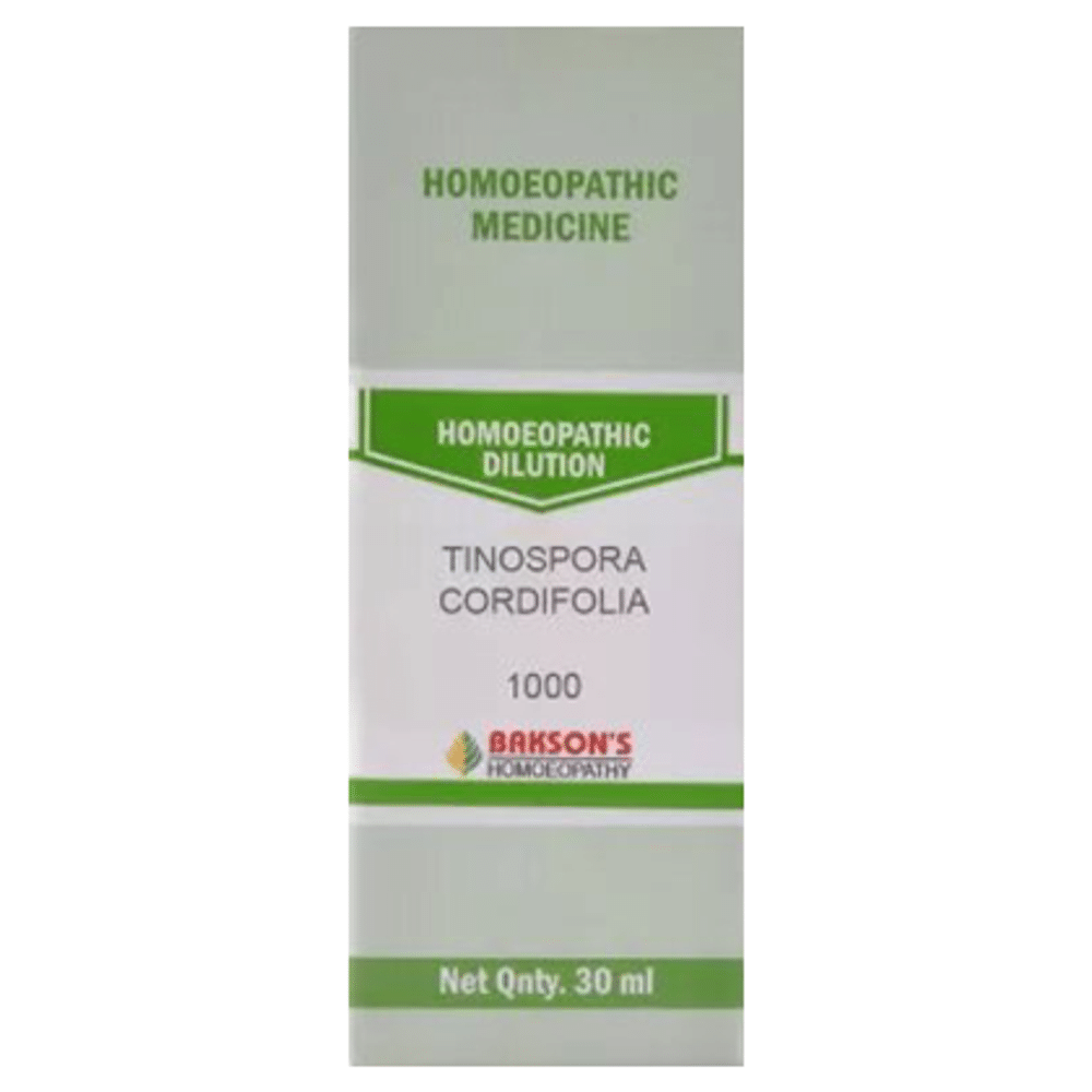 Bakson's Homeopathy Tinospora Cordifolia Dilution 1000 CH Bakson's Homeopathy Tinospora Cordifolia Dilution 1000 CH