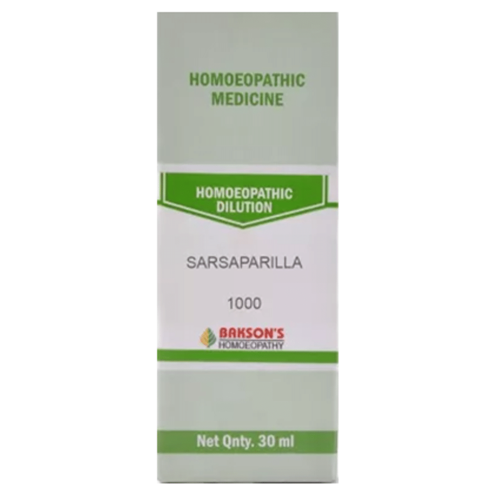 Bakson's Homeopathy Sarsaparilla Dilution 1000 CH Bakson's Homeopathy Sarsaparilla Dilution 1000 CH