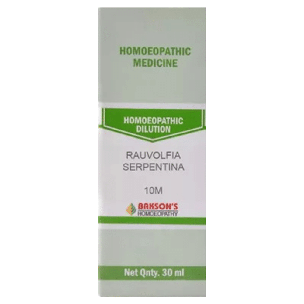 Bakson's Homeopathy Rauvolfia Serpentina Dilution 10M Bakson's Homeopathy Rauvolfia Serpentina Dilution 10M