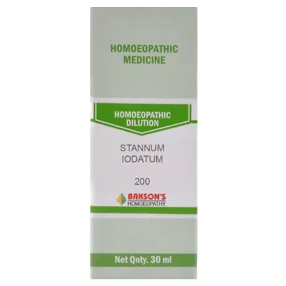 Bakson's Homeopathy Stannum Iodatum Dilution 200 Bakson's Homeopathy Stannum Iodatum Dilution 200