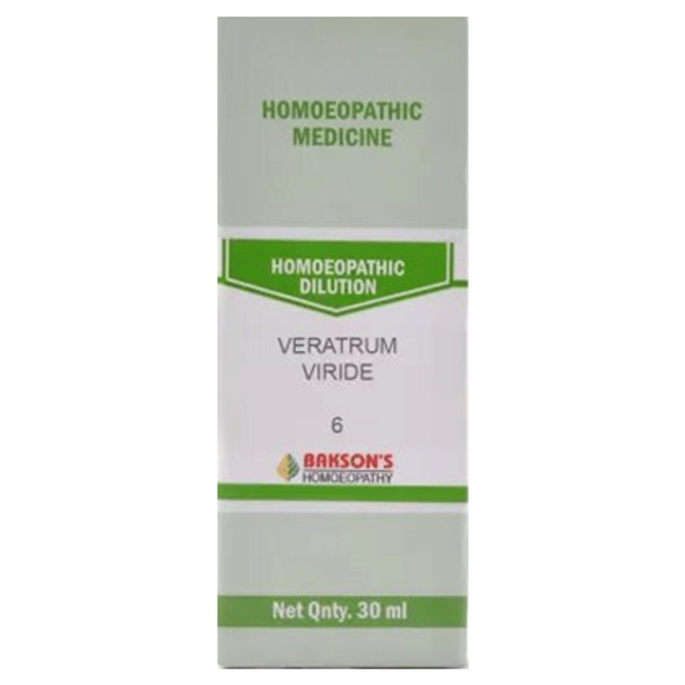 Bakson's Homeopathy Veratrum Viride  Dilution 6
