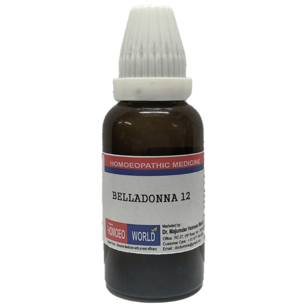 Dr. Majumder Homeo World Belladonna Dilution 12M (30ml Each) Dr. Majumder Homeo World Belladonna Dilution 12M (30ml Each)