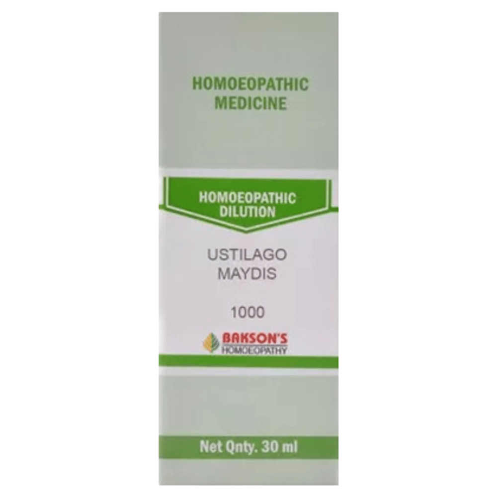 Bakson's Homeopathy Ustilago Maydis Dilution 1000 CH Bakson's Homeopathy Ustilago Maydis Dilution 1000 CH