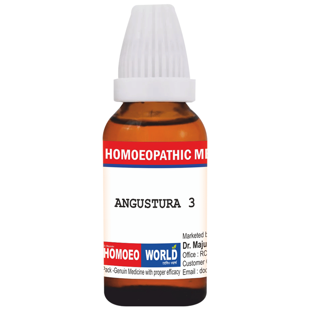 Dr. Majumder Homeo World Angustura Dilution (30 ml Each) 3 CH Dr. Majumder Homeo World Angustura Dilution (30 ml Each) 3 CH