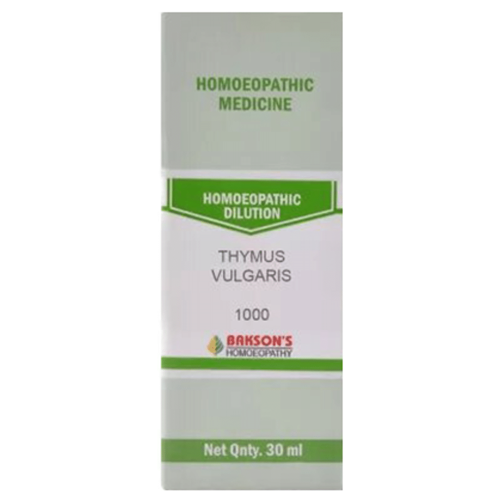 Bakson's Homeopathy Thymus Vulgaris Dilution 1000 CH Bakson's Homeopathy Thymus Vulgaris Dilution 1000 CH