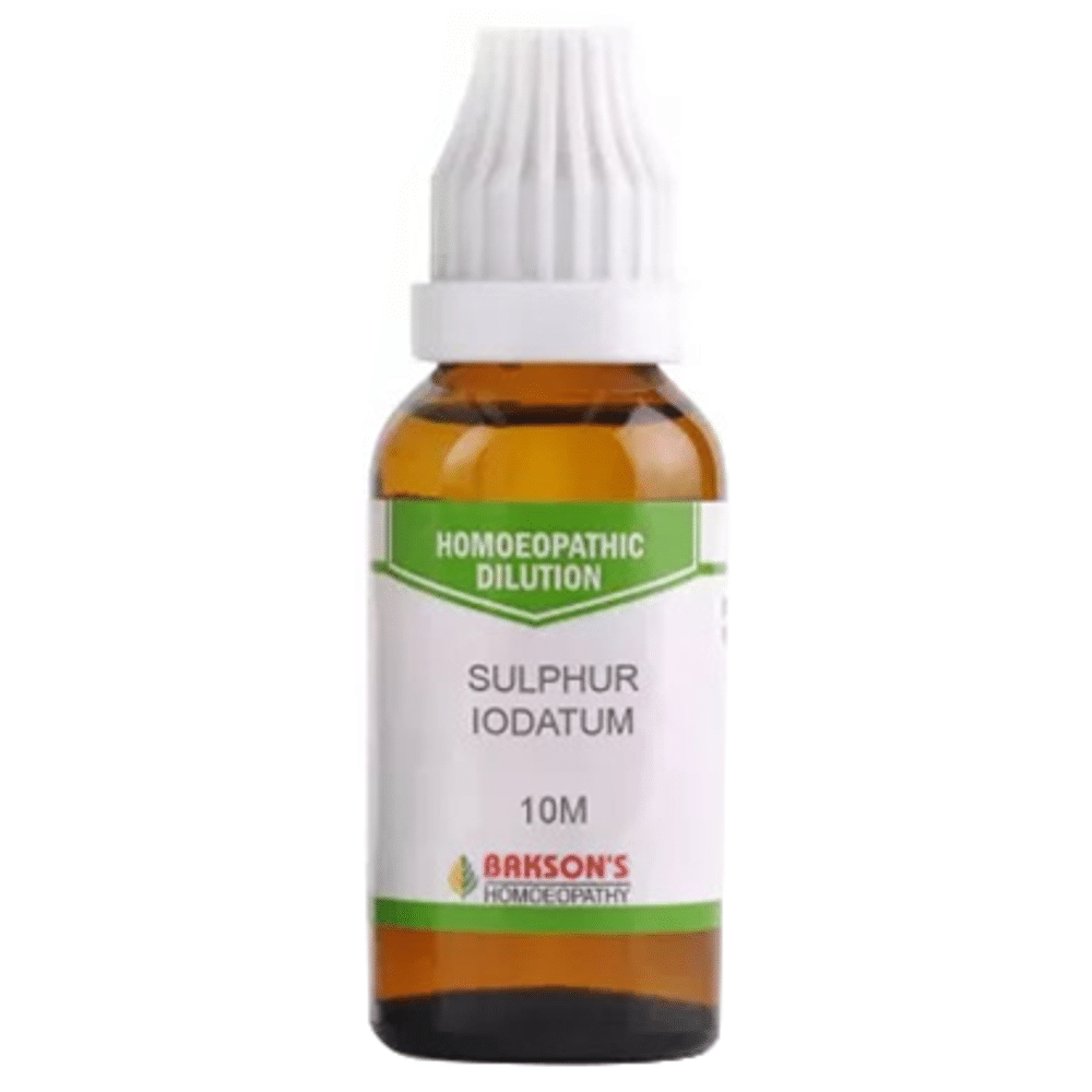 Bakson's Homeopathy Sulphur Iodatum Dilution 10M Bakson's Homeopathy Sulphur Iodatum Dilution 10M