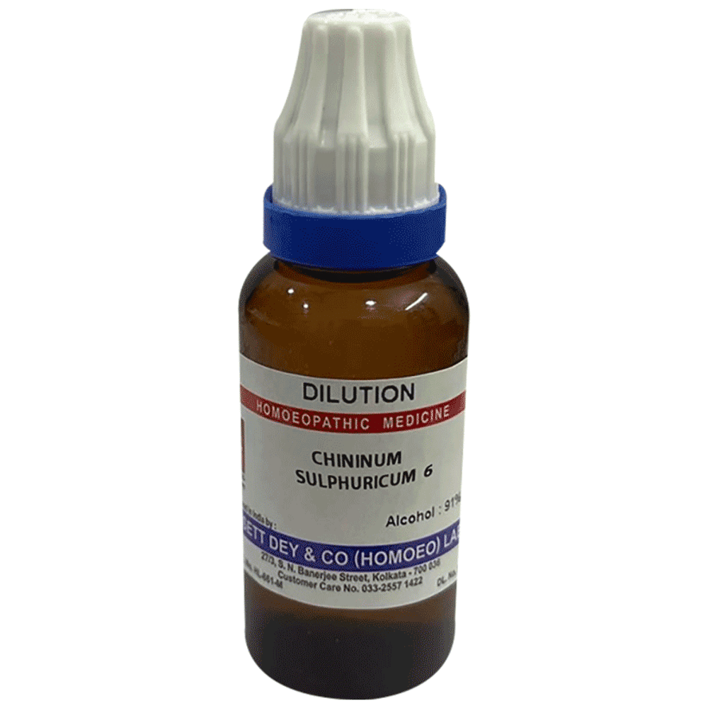 Sett Dey Chininum Sulphuricum Dilution 6