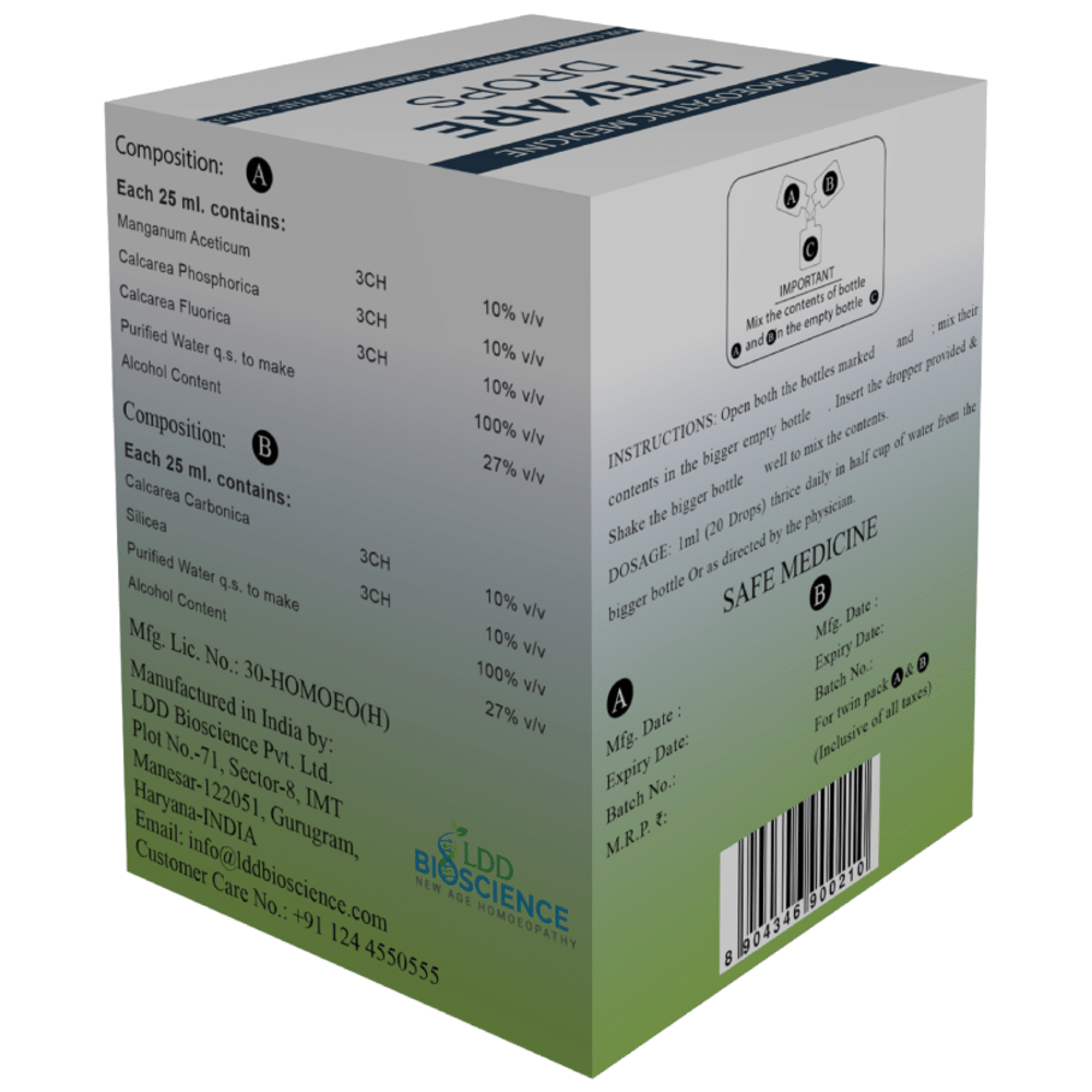 LDD Bioscience Hitekare Drops (25ml Each) LDD Bioscience Hitekare Drops (25ml Each)