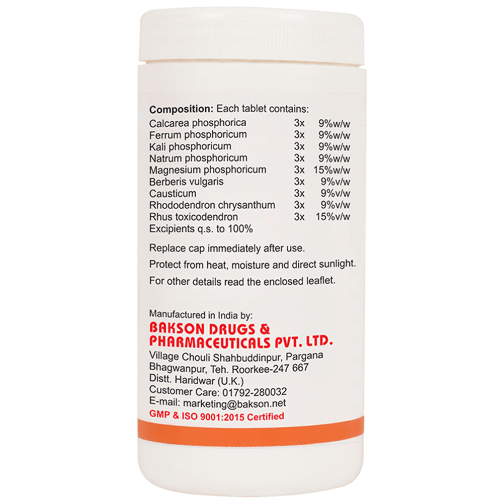 Bakson's Homeopathy Rheum Aid Tablet Bakson's Homeopathy Rheum Aid Tablet
