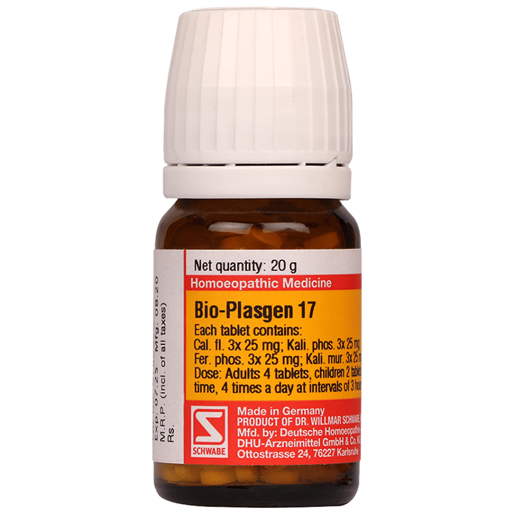 Dr Willmar Schwabe Germany Bio-Plasgen 17 Tablet Dr Willmar Schwabe Germany Bio-Plasgen 17 Tablet