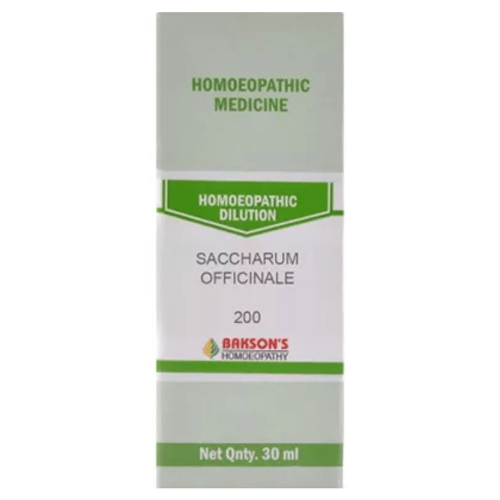 Bakson's Homeopathy Saccharum Officinale Dilution 200 Bakson's Homeopathy Saccharum Officinale Dilution 200