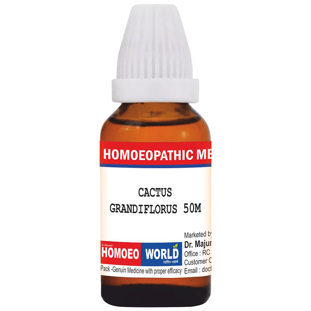 Dr. Majumder Homeo World Cactus Grandiflorus Dilution (30ml Each) 50M Dr. Majumder Homeo World Cactus Grandiflorus Dilution (30ml Each) 50M