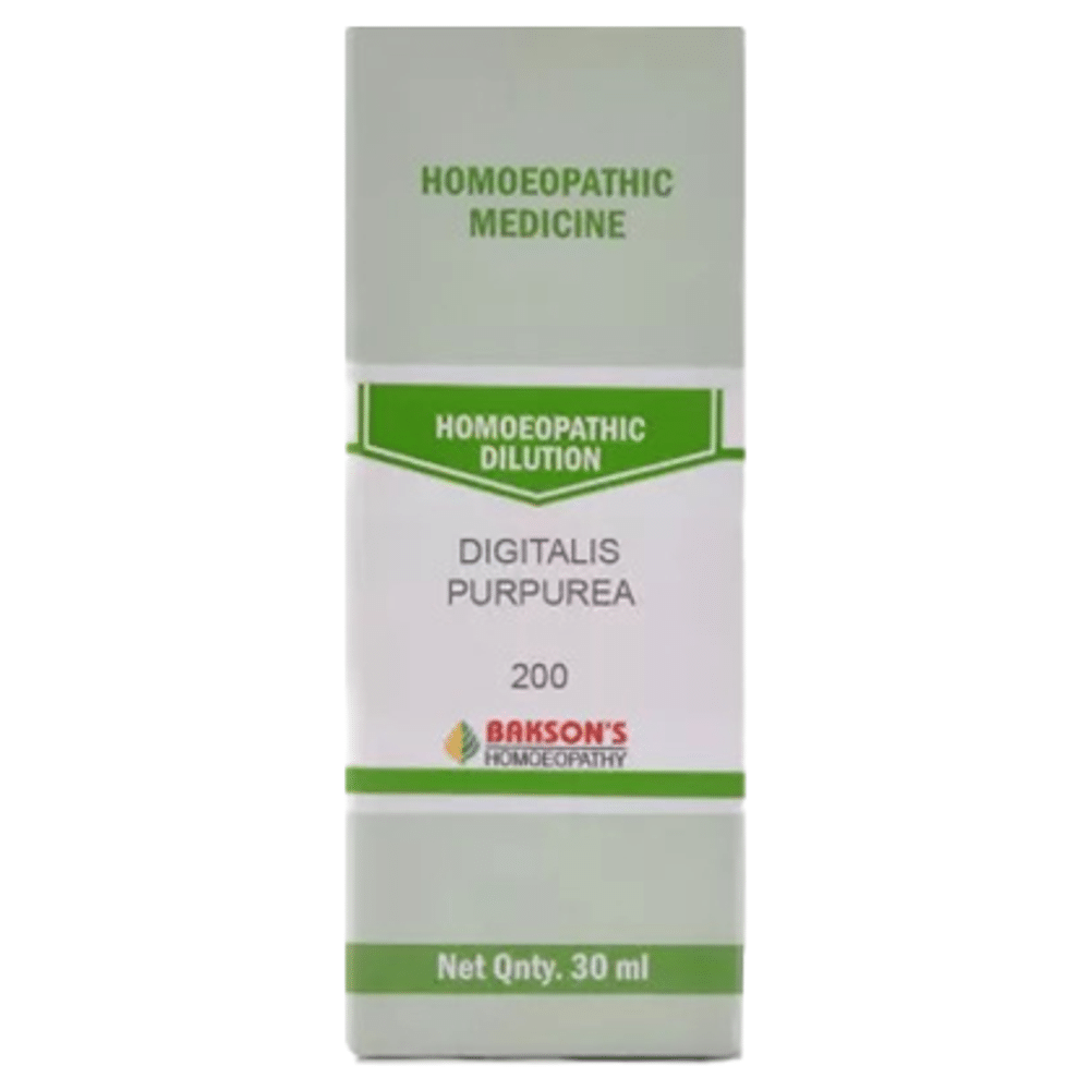 Bakson's Homeopathy Digitalis Purpurea Dilution 200 Bakson's Homeopathy Digitalis Purpurea Dilution 200