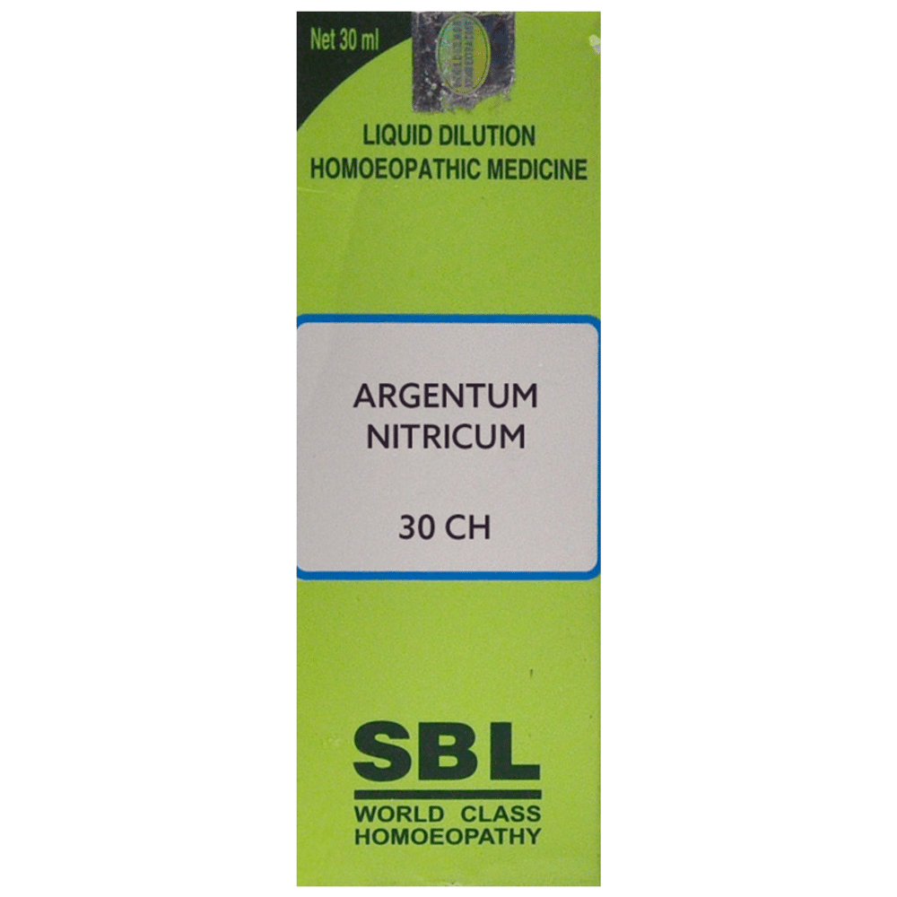 SBL Argentum Nitricum Dilution 30 CH SBL Argentum Nitricum Dilution 30 CH