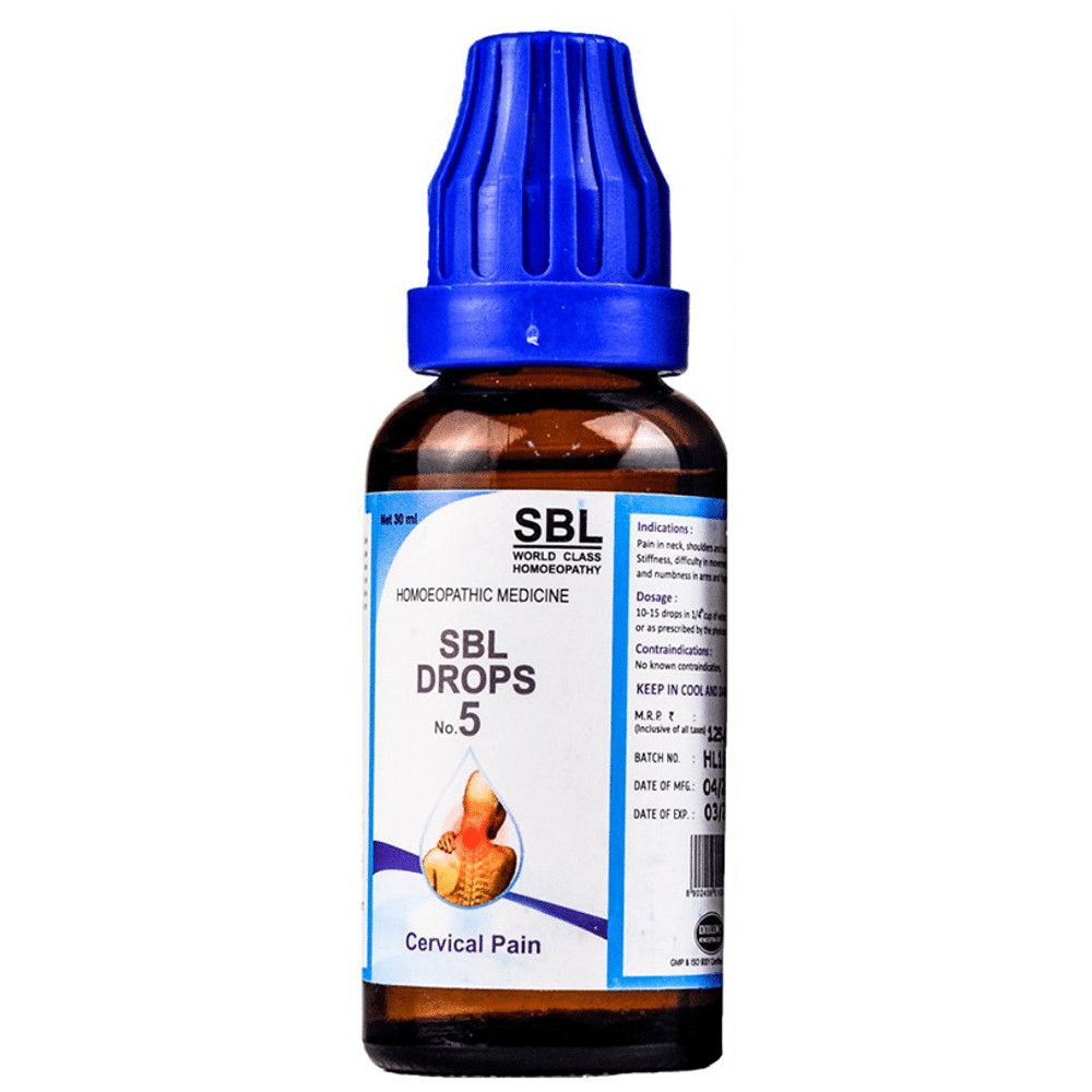 SBL Drops No. 5 (For Cervical Pain) SBL Drops No. 5 (For Cervical Pain)