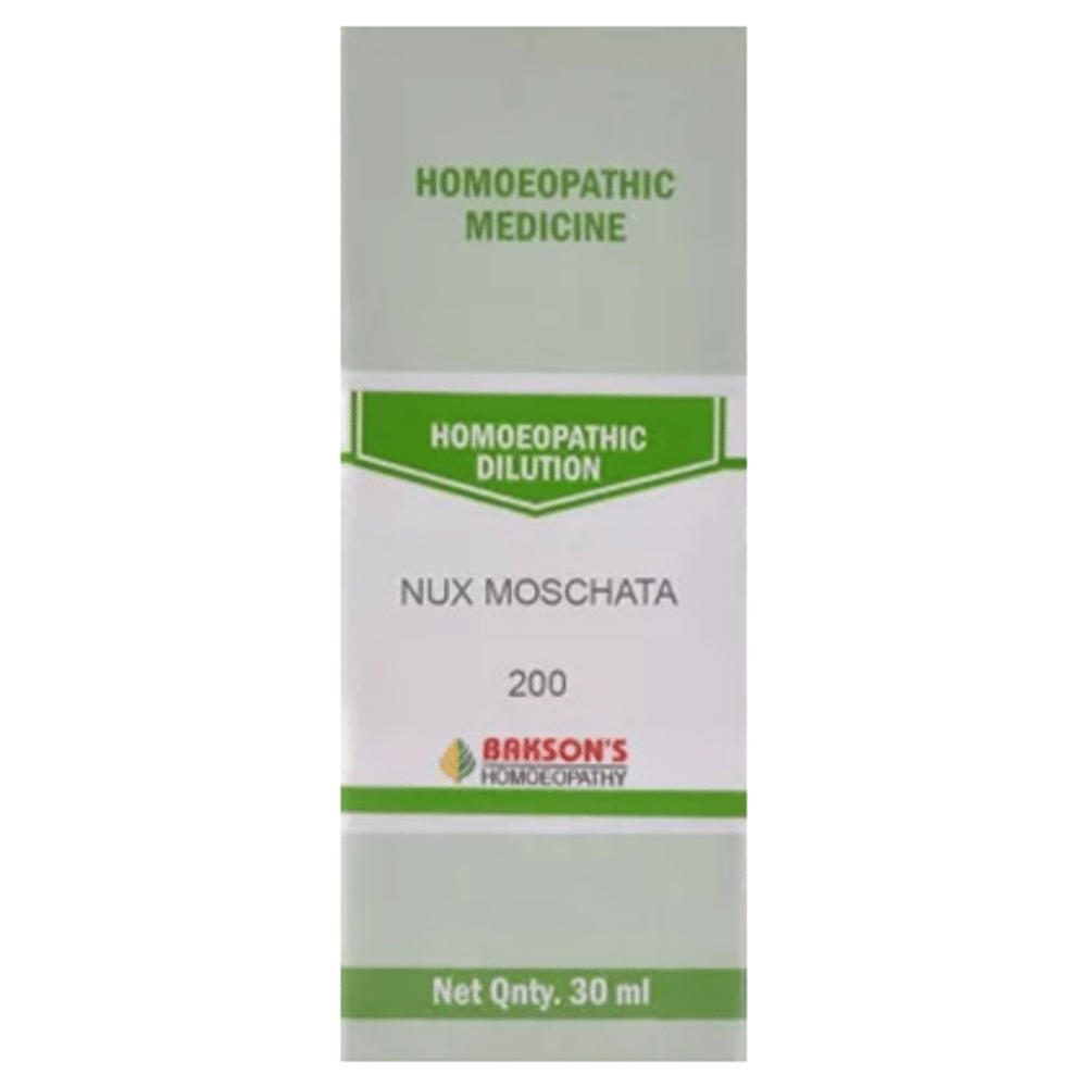 Bakson's Homeopathy Nux Moschata Dilution 200