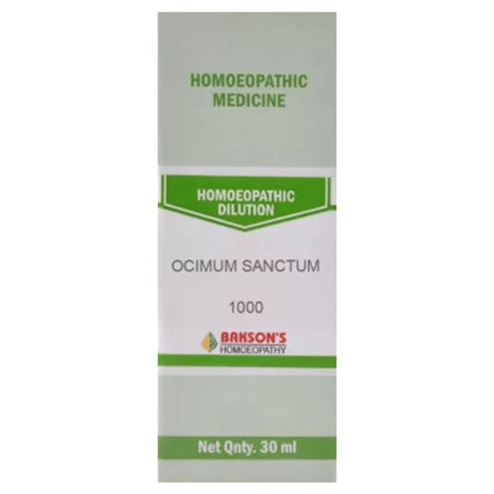 Bakson's Homeopathy Ocimum Sanctum Dilution 1000 CH Bakson's Homeopathy Ocimum Sanctum Dilution 1000 CH