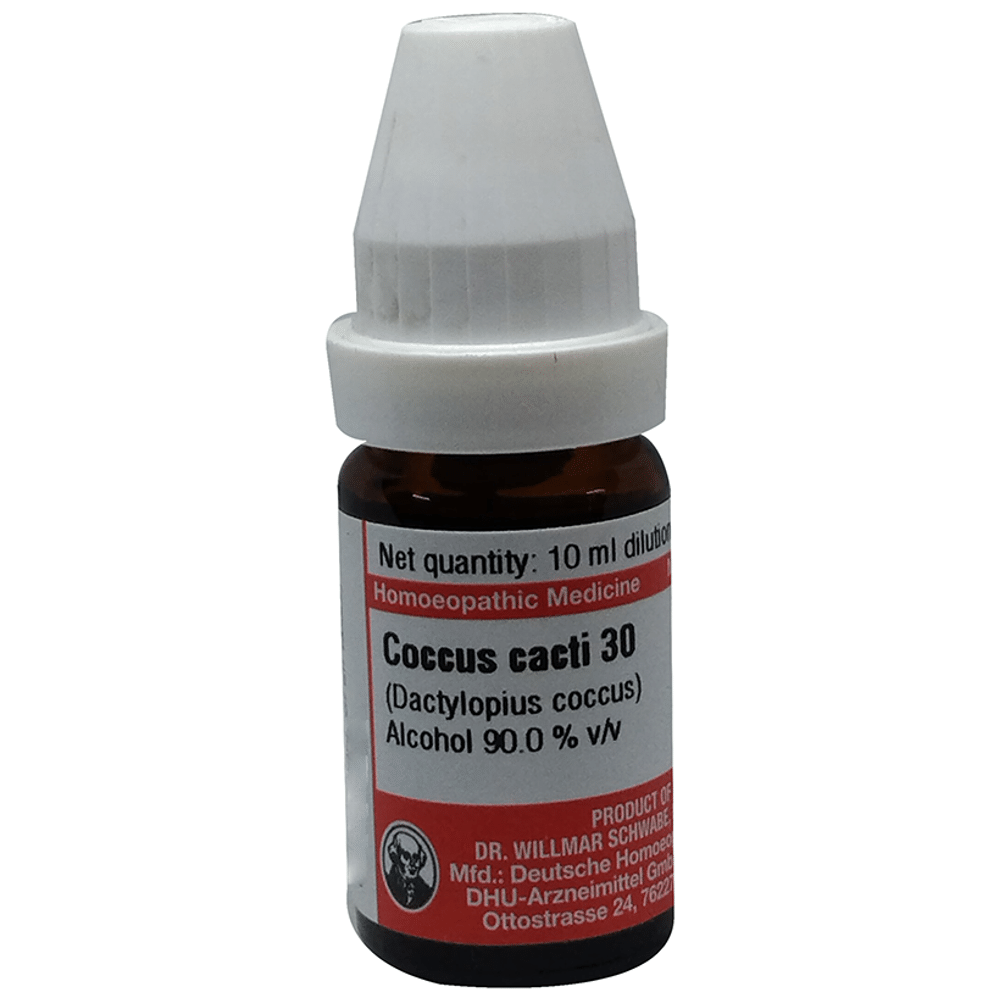 Dr Willmar Schwabe Germany Coccus Cacti Dilution 30 Dr Willmar Schwabe Germany Coccus Cacti Dilution 30