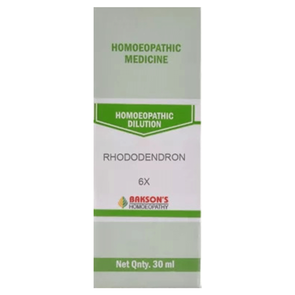 Bakson's Homeopathy Rhododendron Dilution 6X Bakson's Homeopathy Rhododendron Dilution 6X
