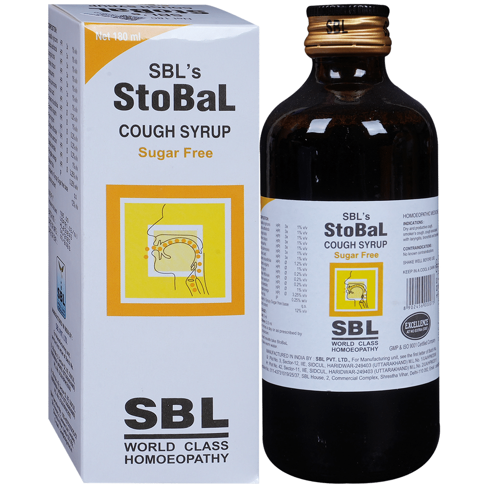 SBL Stobal Cough Syrup Sugar Free