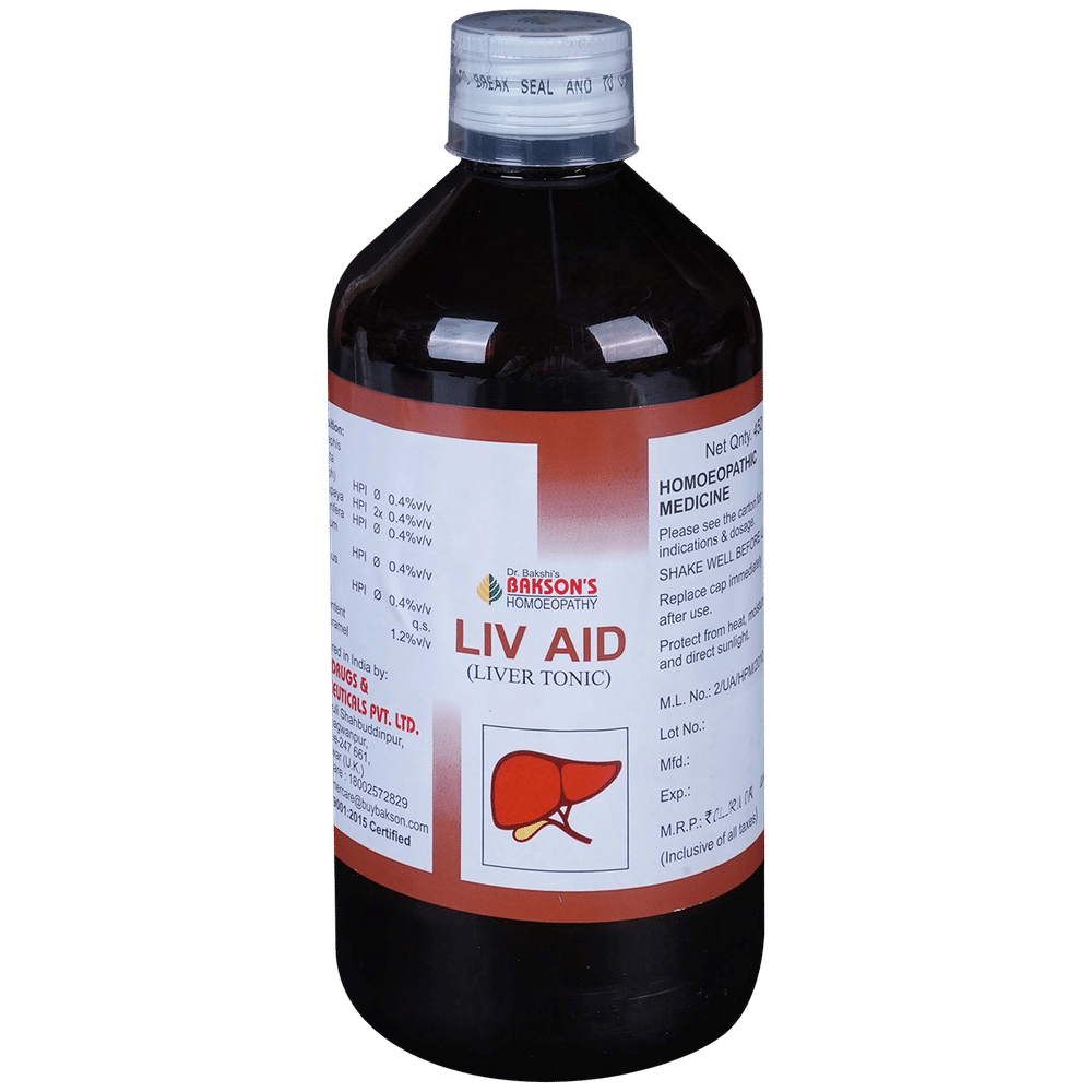 Bakson's Homeopathy Liv Aid Liver Tonic