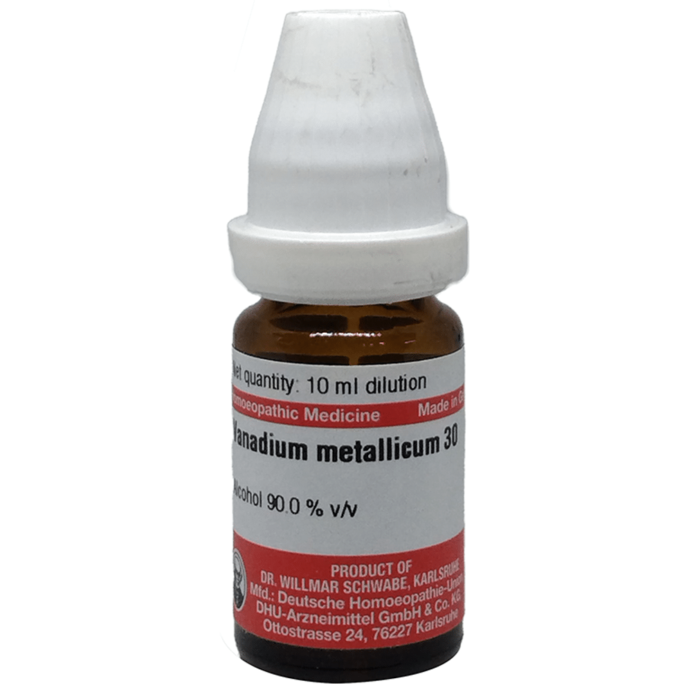 Dr Willmar Schwabe Germany Vanadium Metallicum Dilution 30 Dr Willmar Schwabe Germany Vanadium Metallicum Dilution 30
