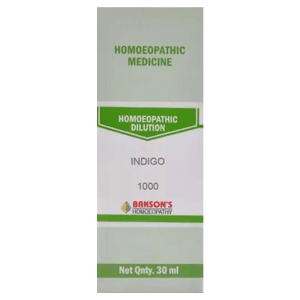 Bakson's Homeopathy Indigo Dilution 1000 CH Bakson's Homeopathy Indigo Dilution 1000 CH