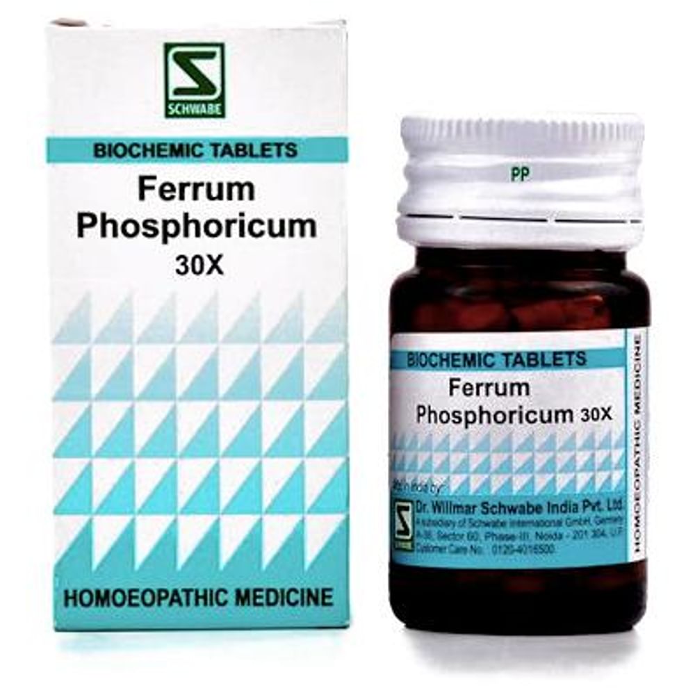 Dr Willmar Schwabe India Ferrum Phosphoricum Biochemic Tablet 30X